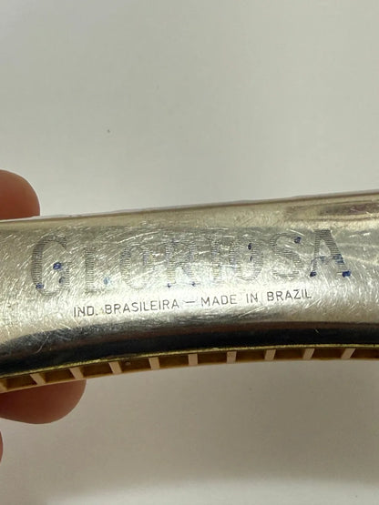 Gaita Harmônica Gloriosa Antiga Made In Brazil Antiga