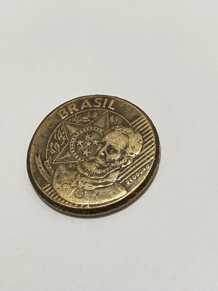 Moeda Antiga 25 Centavos 2008 Com Variante