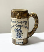 Caneca Antiga De Chopp Em Cerâmica Clube De Campo Itapevi