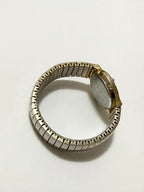 Relógio Antigo Dumont Dourado Japan Movt Pulseira Elastica Prata Dourado Madrepérola