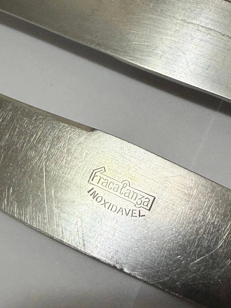 Faqueiro Antigo Fracalanza Modelo Lacinho 35 Peças Prateado