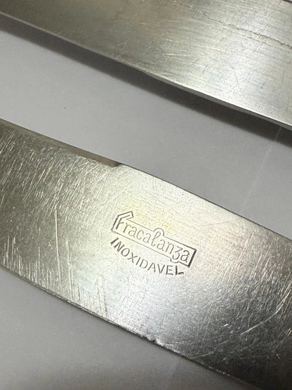 Faqueiro Antigo Fracalanza Modelo Lacinho 35 Peças Prateado