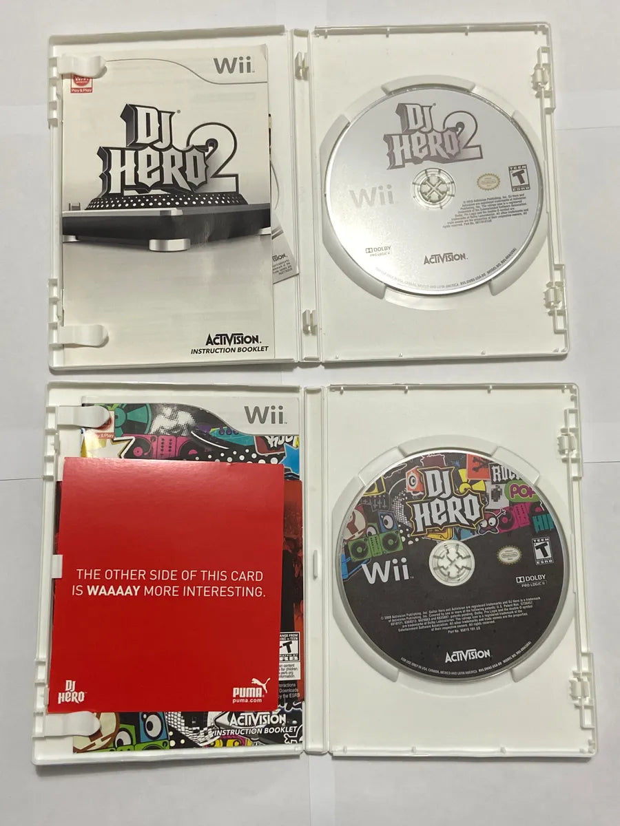 Dj Hero 2 Wii Com Toca Discos, Jogos E Caixa Original