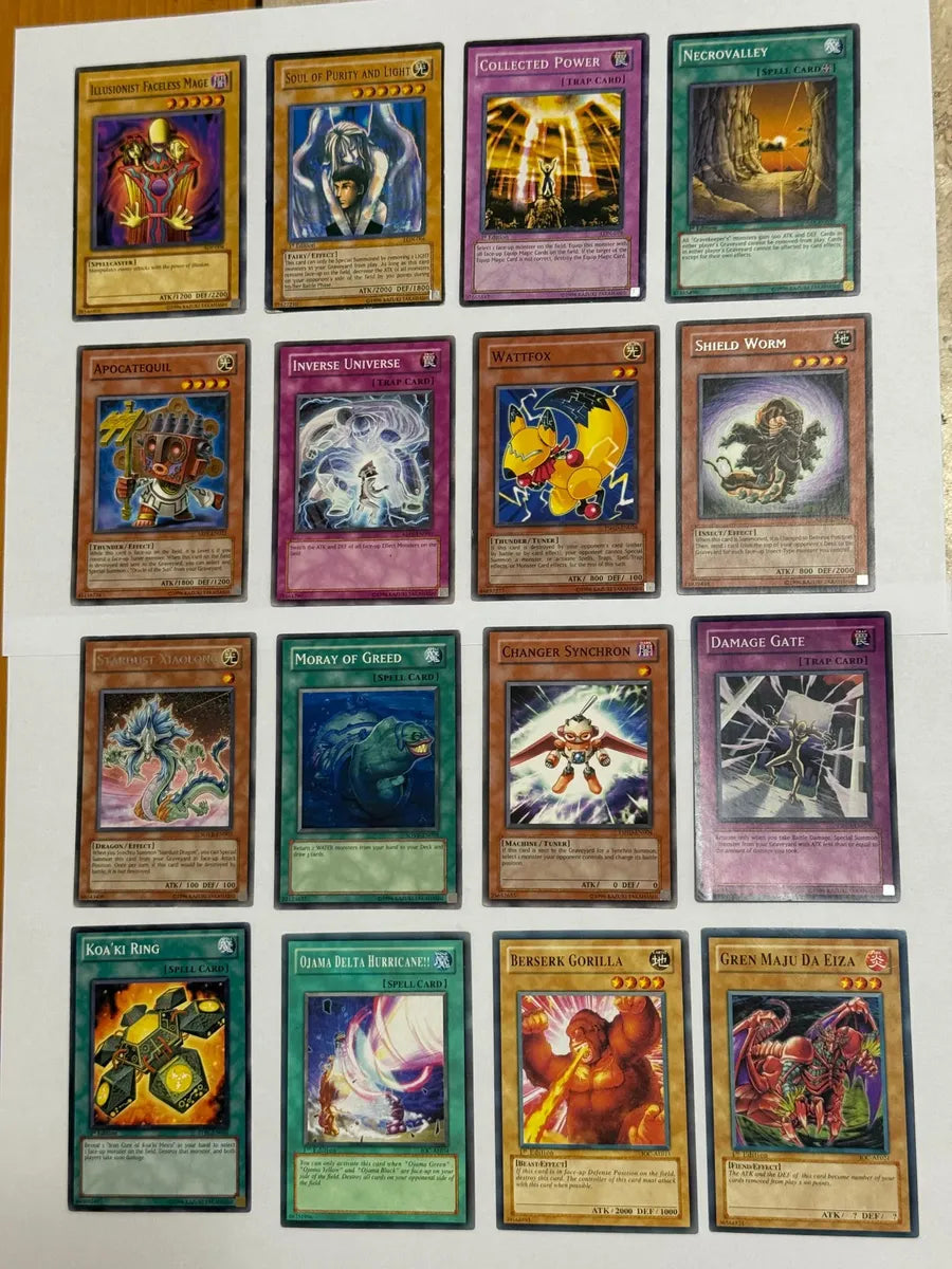 Lote 30 Cartas Yu-gi-oh Konami Originais Variadas Antigas