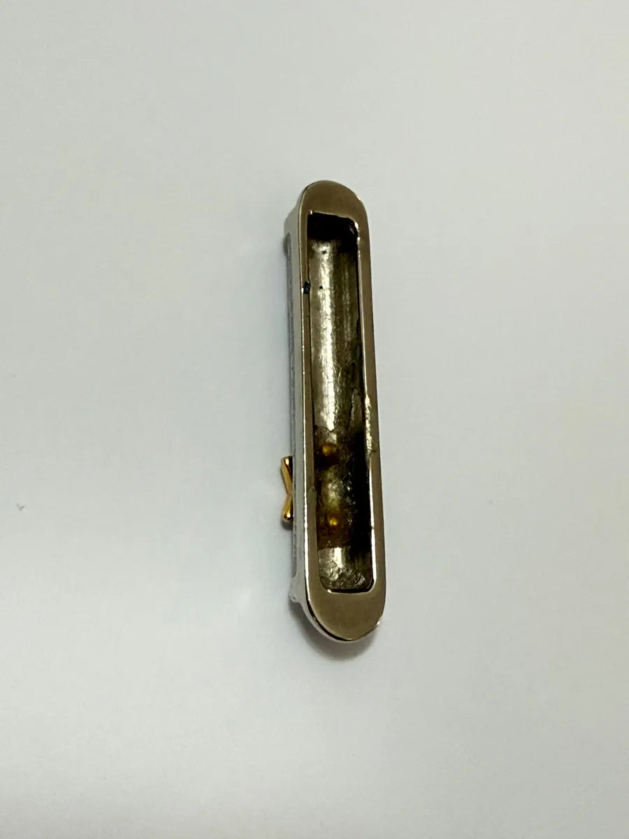 Porta Mezuzá Metálico Com Estrela De Davi - Decorativo 5,8cm Prateado