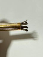 Limpador De Cachimbo Antigo Retrátil Metal Dourado