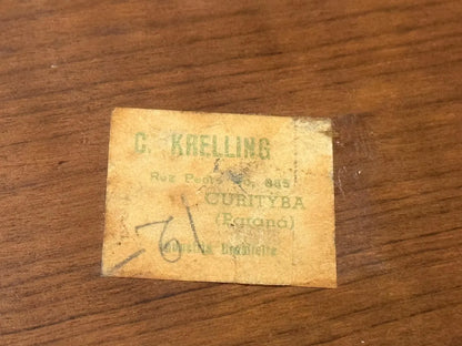 Tinteiro Antigo Em Madeira Marchetaria Completo Com Caneta