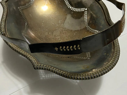 Cesta Antiga Mappin & Webb Ltd Princes Plate Prata