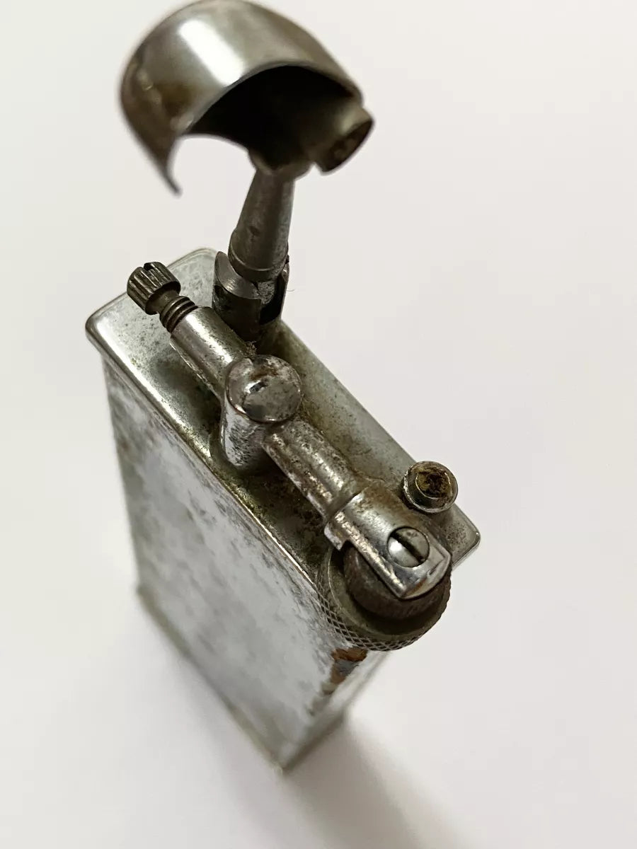 Isqueiro Antigo Marca A D Cromado Prata