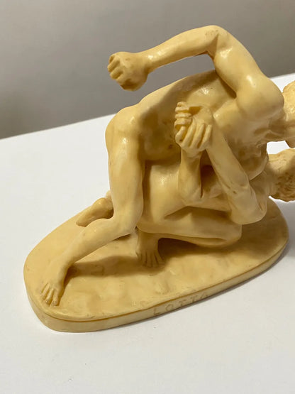 Escultura Antiga Luta Greco Romana Lotta A.santini - Italia