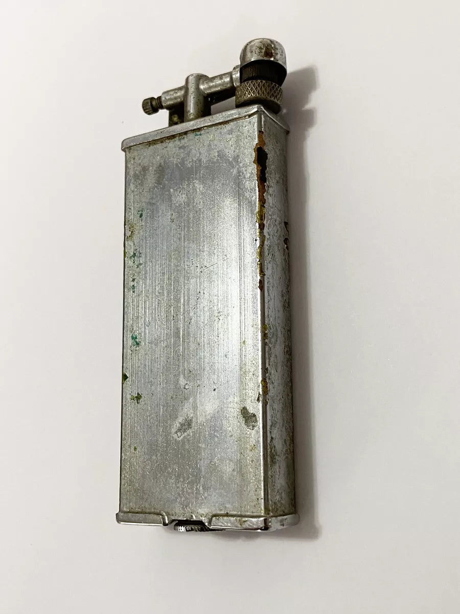 Isqueiro Antigo Marca A D Cromado Prata