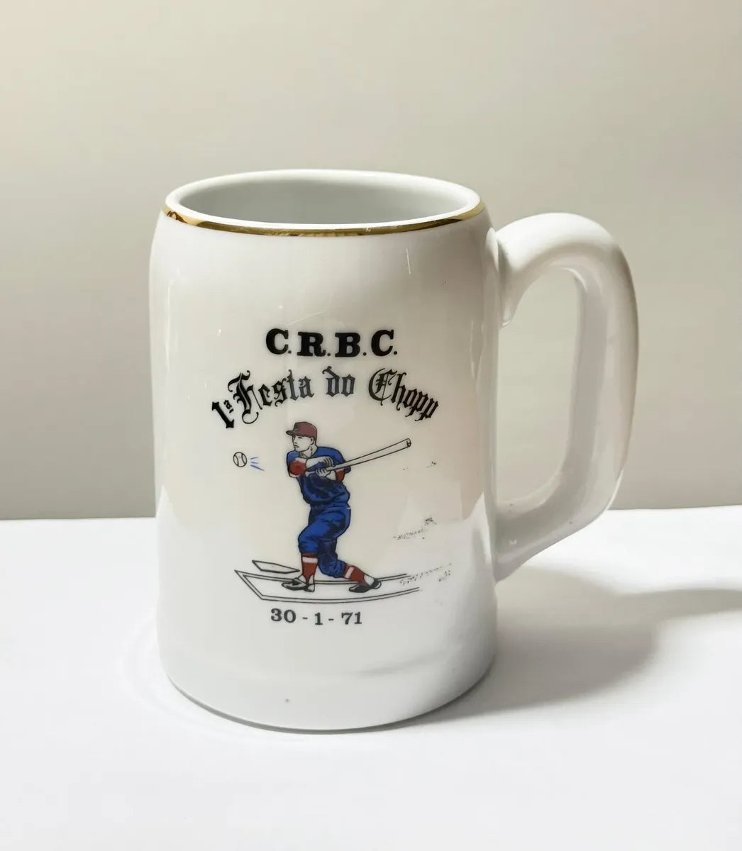 Antiga Caneca Porcelana São Caetano Festa Do Chopp 1971