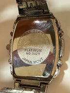 Relógio Geneva Platinum Cronógrafo Japan Movt Aço