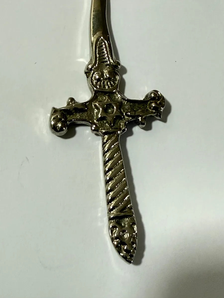 Abridor De Cartas Antigo Espada Medieval Metal Curva 16cm