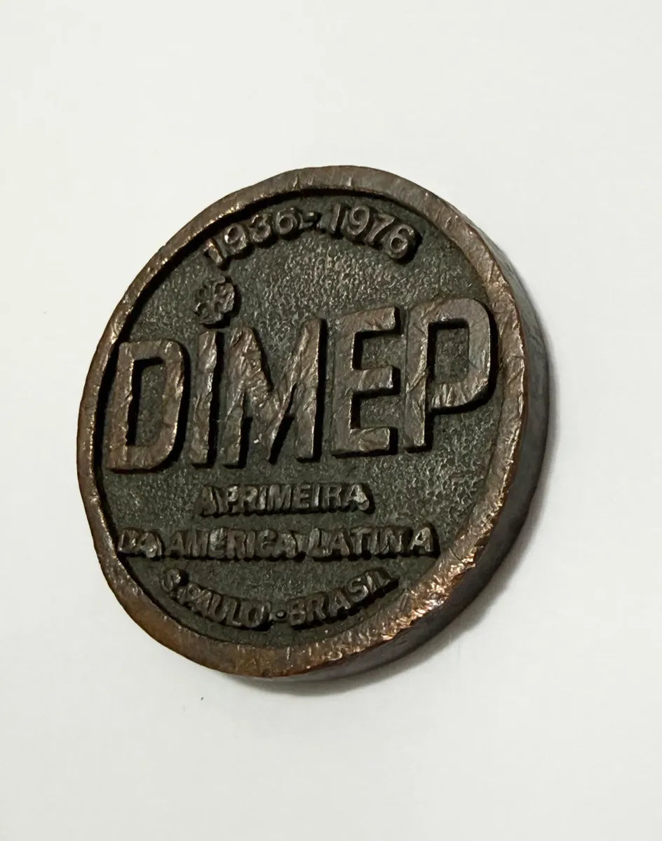 Medalha Antiga Dimep 40 Anos 1936-1976 São Paulo Brasil