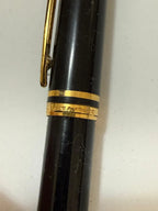 Caneta Antiga Waterman Preta Com Dourado Made In France Preta E Dourada