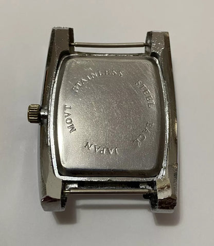 Relógio Antigo Adidas Quartz Prata Japan Movt Prata Quadrado Prateado