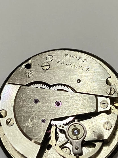 Relógio Antigo Sicura Submarine 400 23 Jewels -maquina Peças