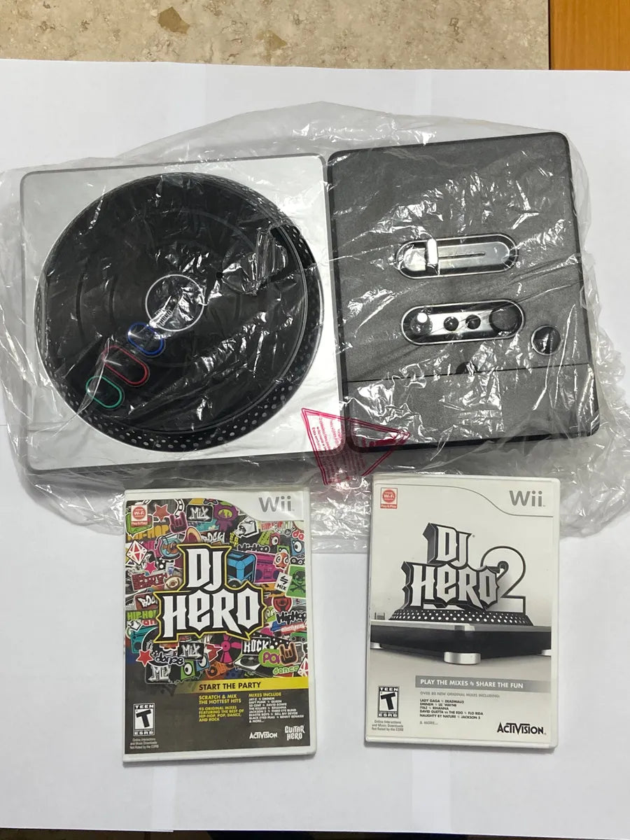 Dj Hero 2 Wii Com Toca Discos, Jogos E Caixa Original