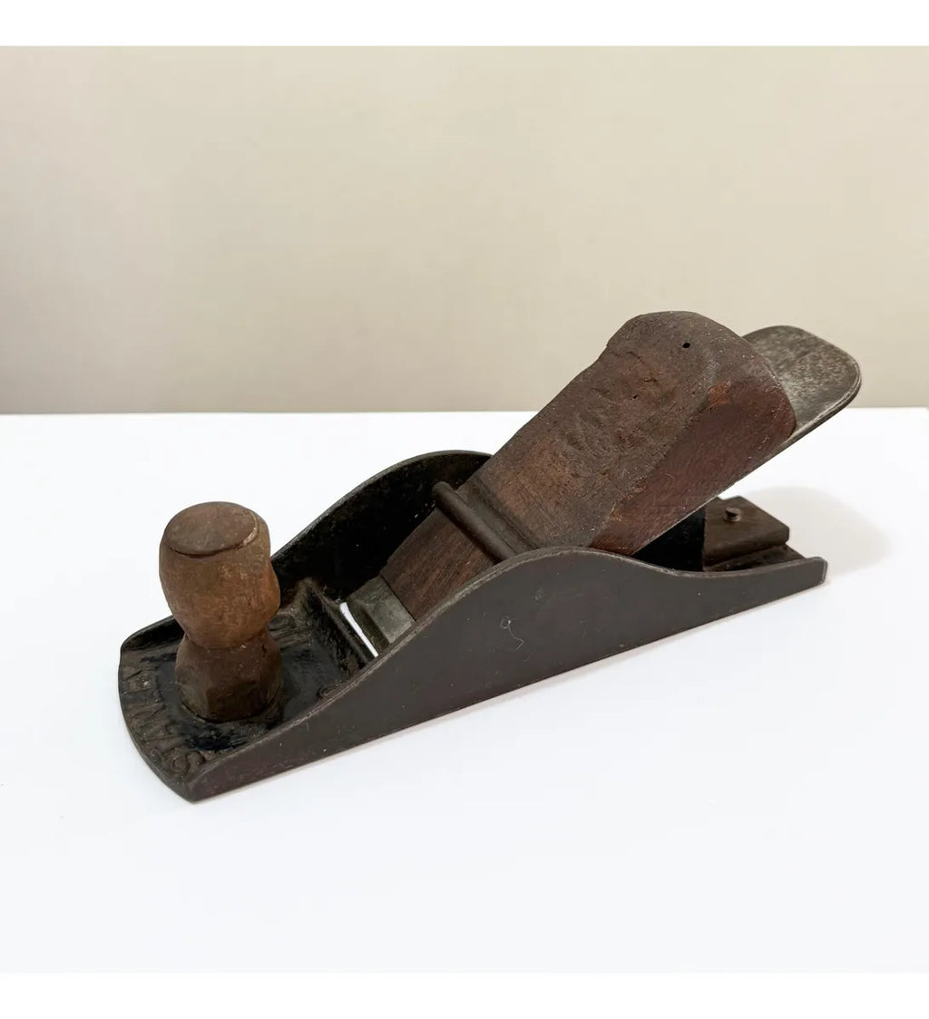 Plaina Manual Antiga Stanley No 110 Ferro E Madeira 16,5cm