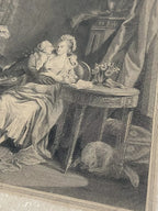 Gravura Antiga Romântica Sec. Xviii/xix Aristocracia França