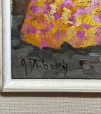 A. Dubsky - Quadro Antigo Óleo S/ Tela Cena Baiana Colonial