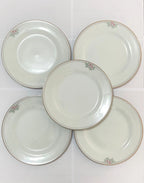 Pratos Porcelana Schmidt Classic 27cm (5pçs) Antigos Branco