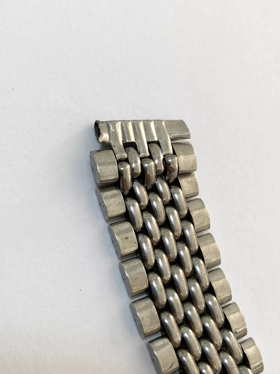 Pulseira De Relógio Antiga Prata Seiko 18mm