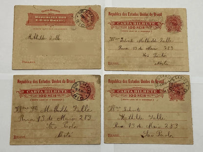 Bilhetes Postais Antigos República Do Brasil (lote)