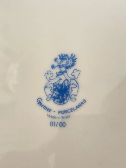 2 Pratos Antigos Germer Porcelana 21cm