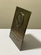 Troféu Antigo Iate Clube De Santos Caça Submarina 1974 Prata