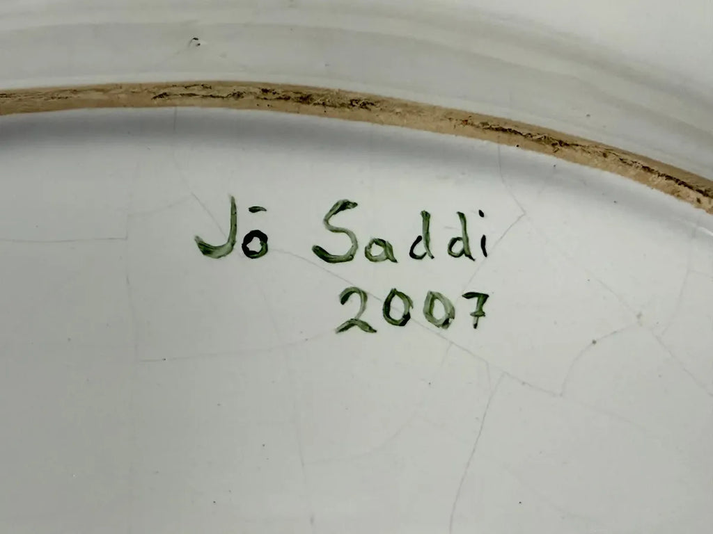 Travessa Cerâmica Pintada À Mão Assinada Jó Saddi - Frutas
