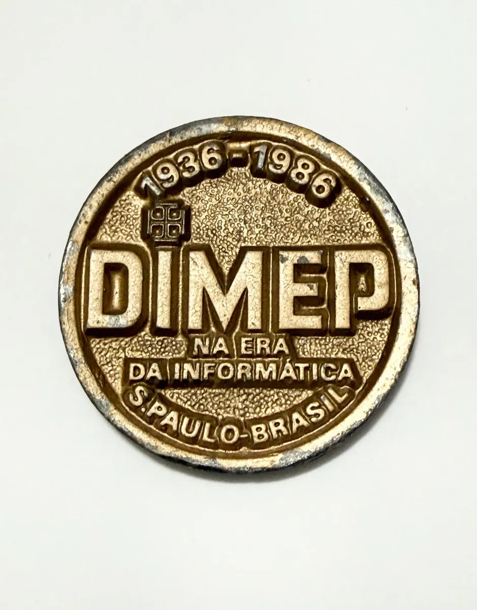 Medalha Antiga Comemorativa Dimep 50 Anos 1986 São Paulo
