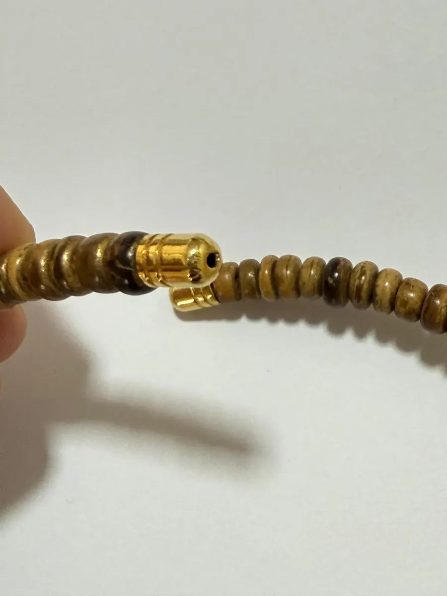 Colar Antigo Étnico Com Pedras E Detalhes Dourados