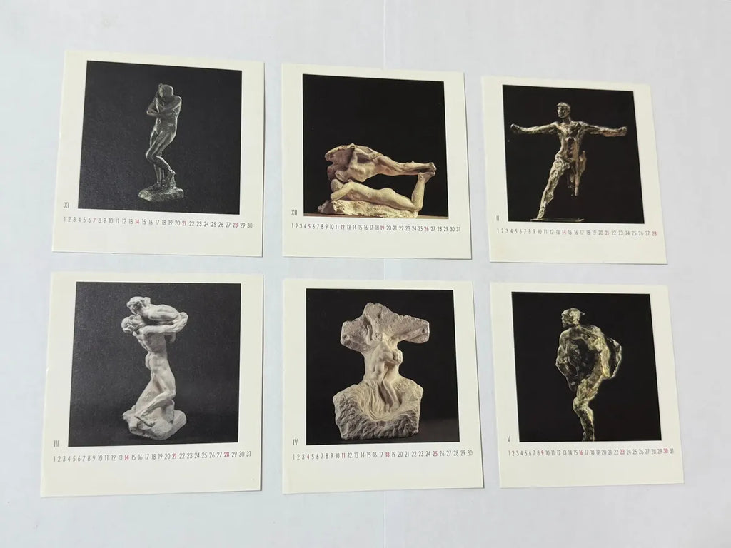 Calendário Antigo Rodin 1999 Arte Esculturas Teneues