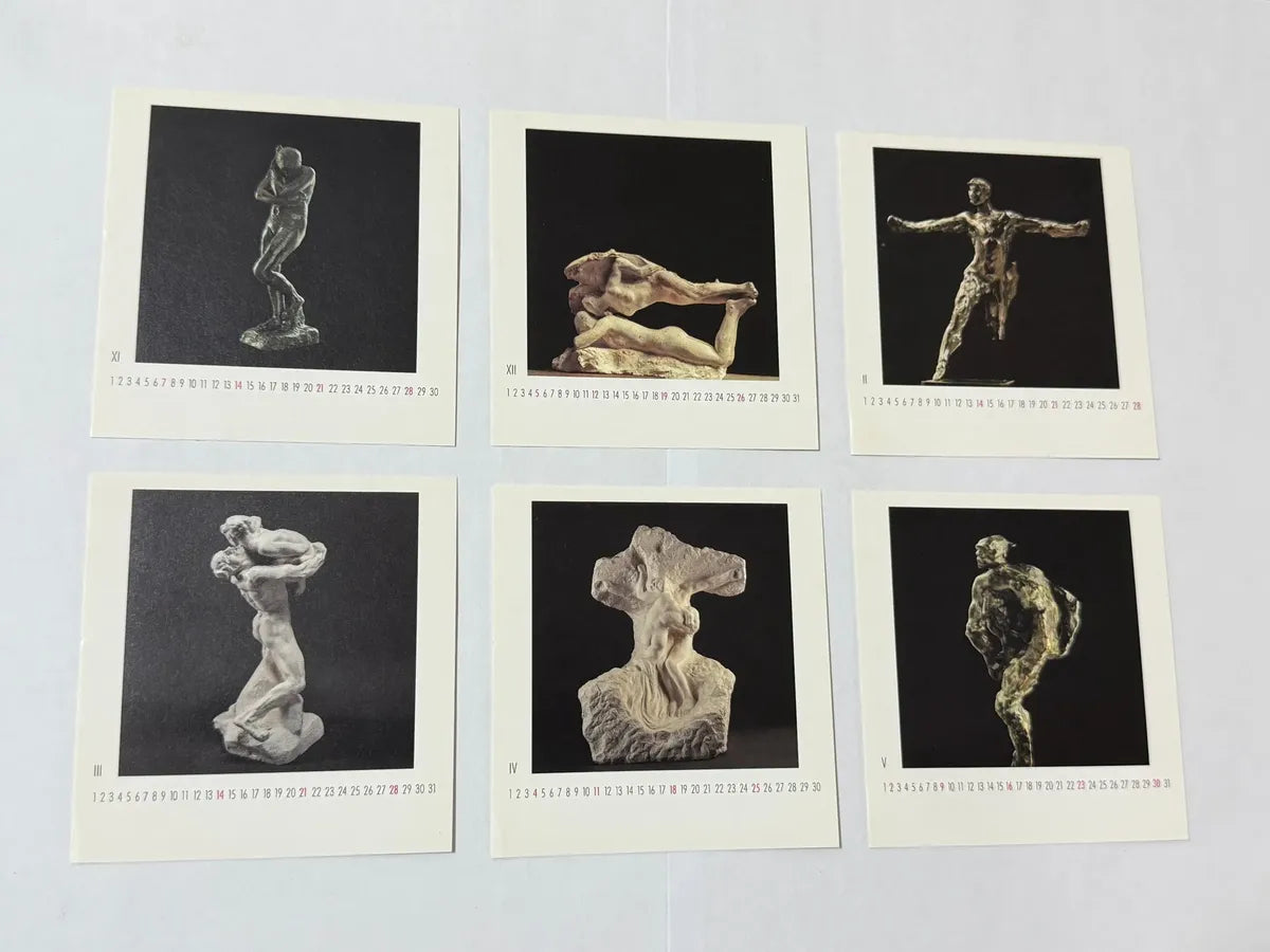 Calendário Antigo Rodin 1999 Arte Esculturas Teneues