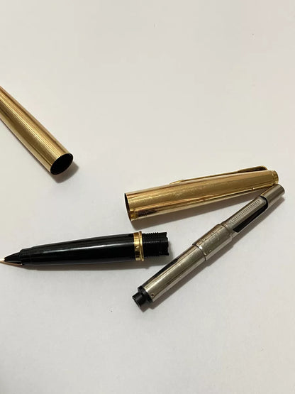 Antiga Caneta Tinteiro Parker Made In Usa Ouro 12k 1/10