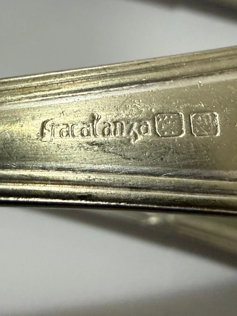 Faqueiro Antigo Fracalanza Modelo Lacinho 35 Peças Prateado