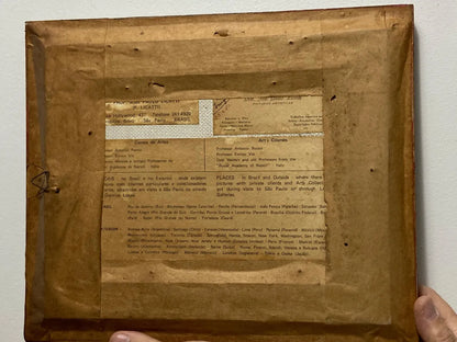 P. Licatti - Quadro Antigo Óleo S/ Placa - Retrato Homem Barbado