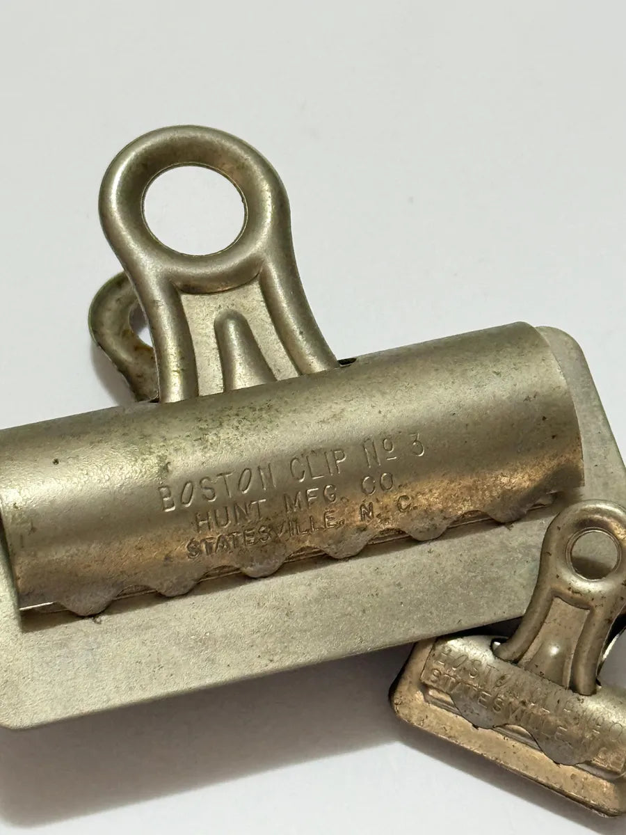 Clipes Metálicos Antigos Boston Clip N3 E N0 Hunt Mfg USA