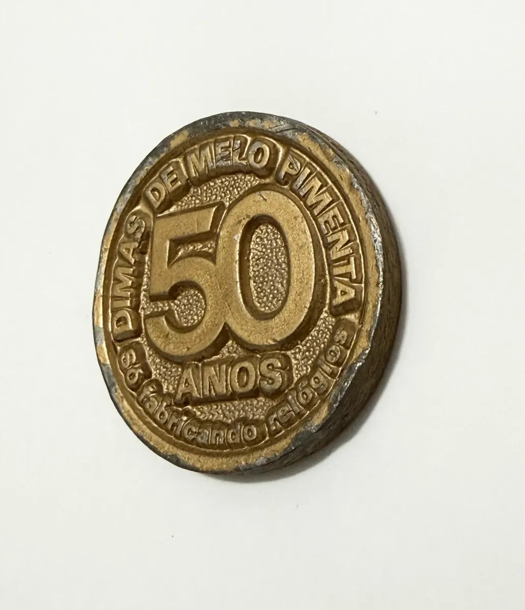 Medalha Antiga Comemorativa Dimep 50 Anos 1986 São Paulo