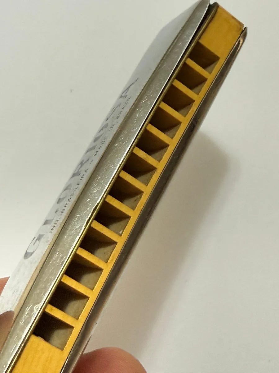 Gaita Harmônica Gloriosa Antiga Made In Brazil Antiga