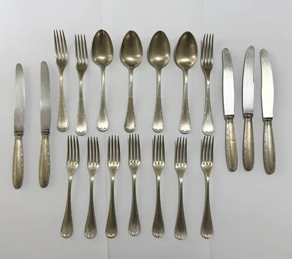 Faqueiro Antigo Fracalanza Modelo Lacinho 35 Peças Prateado