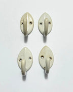 Kit 4 Ganchos Cabides Antigos De Parede Em Metal Esmaltado Braco