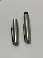 2 Tampas Originais De Caneta Parker Antiga Aço Prateado