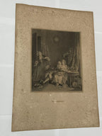 Gravura Antiga Romântica Sec. Xviii/xix Aristocracia França