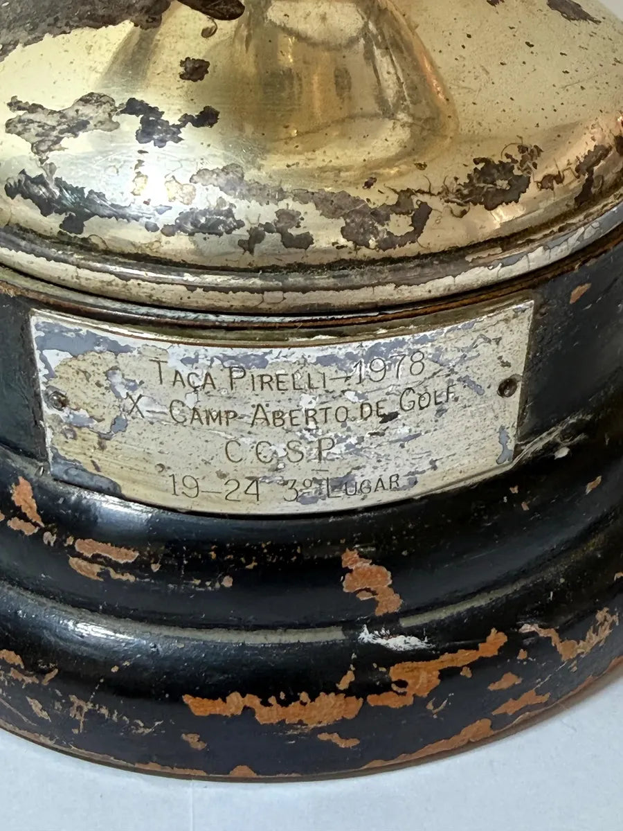 Troféu Antigo Taça Pirelli 1978 Campeonato De Golfe