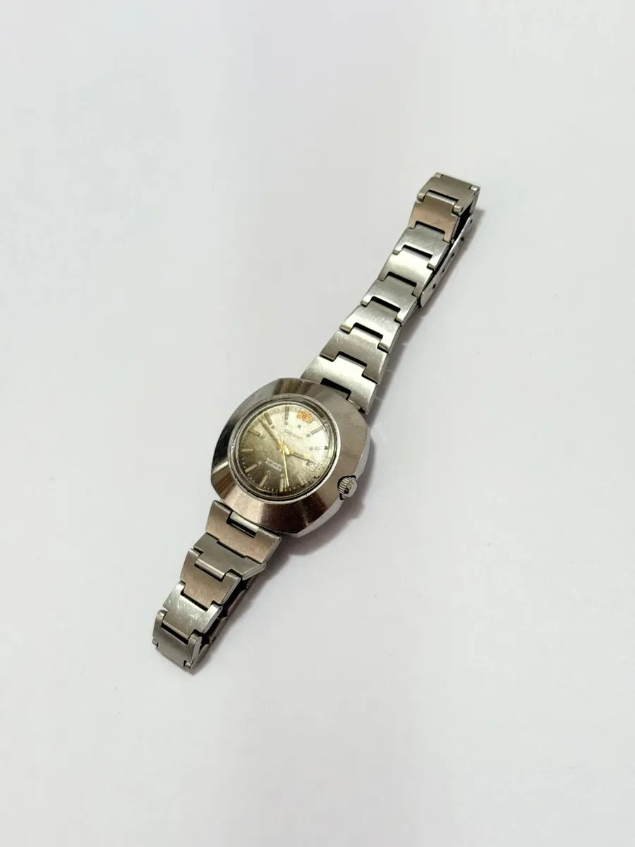 Relógio Antigo Orient Automático 21 Jewels Aço Inox