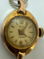 Relógio Antigo Tressa Swiss 17 Jewels Dourado