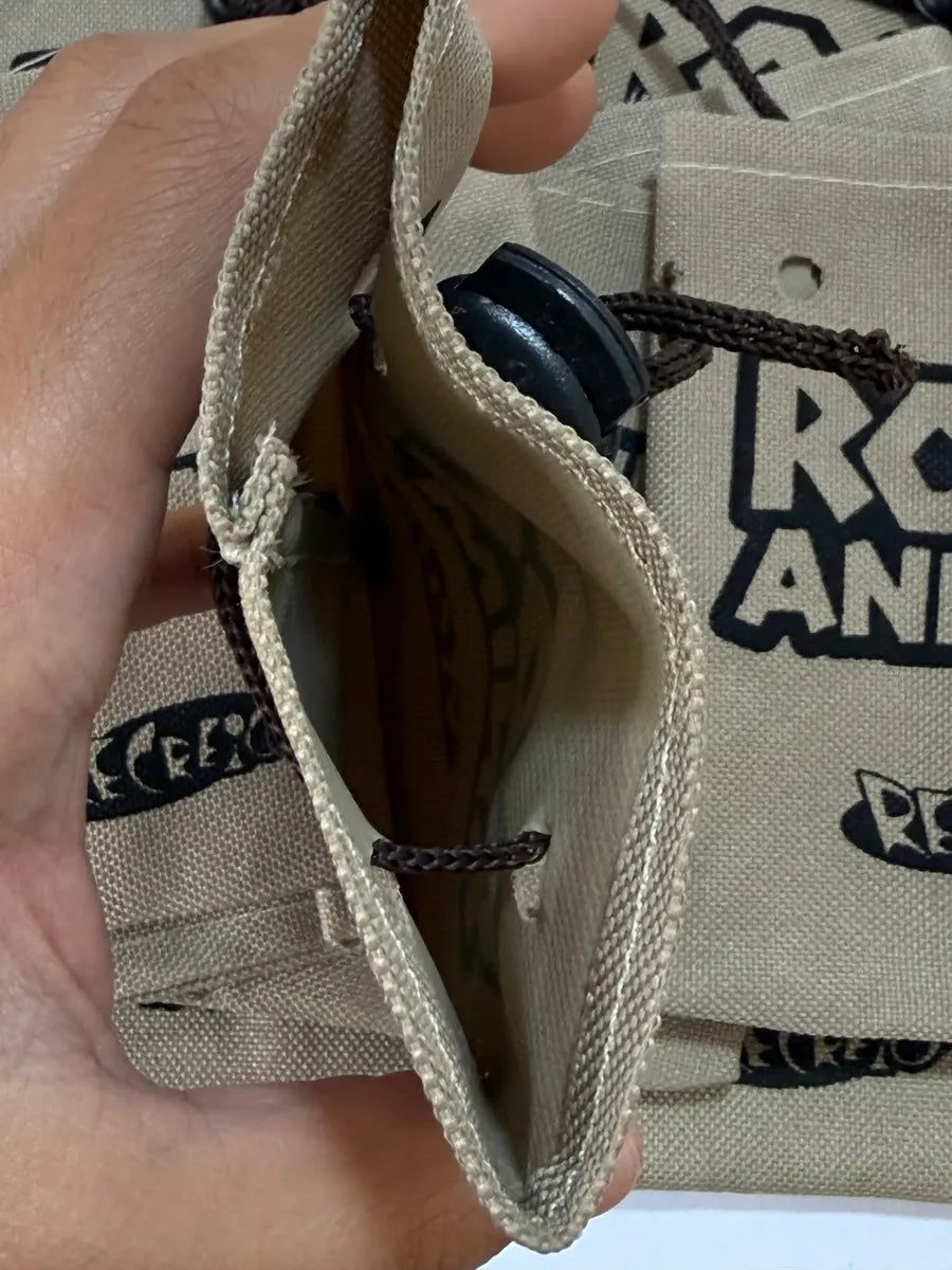 Lote 15 Bolsinhas Rock Animal Recreio Antiga Nylon Bege